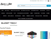 Tablet Screenshot of hairbrushesandmore.com